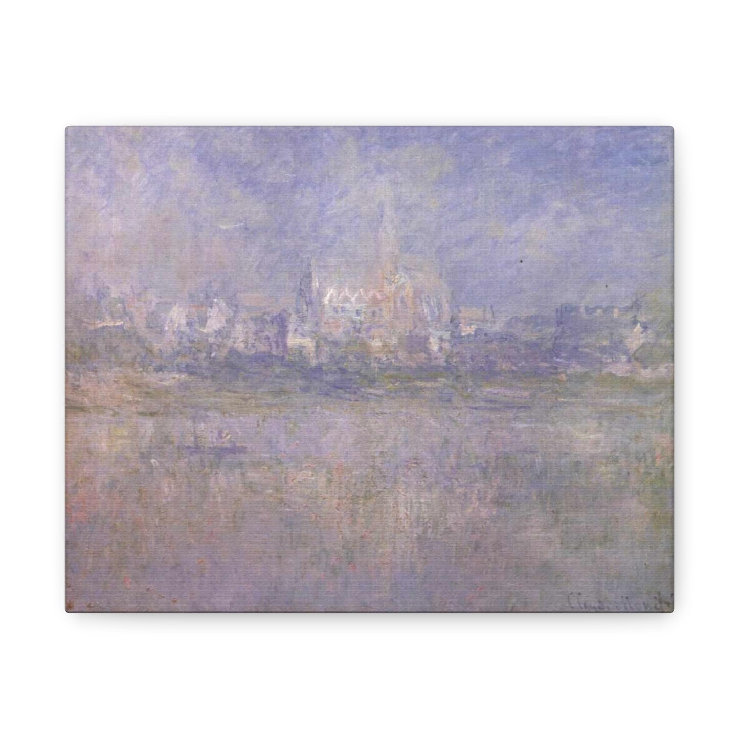 Vetheuil in Nebel by Claude Monet - Canvas Print