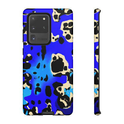 Blue Leopard AI Generated - Cell Phone Case