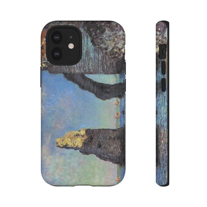 The Cliffs at Etretat by Claude Monet - Cell Phone Case