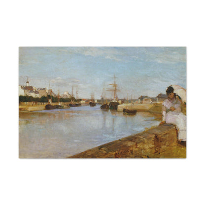The Harbor at Lorient by Berthe Morisot - Canvas Print