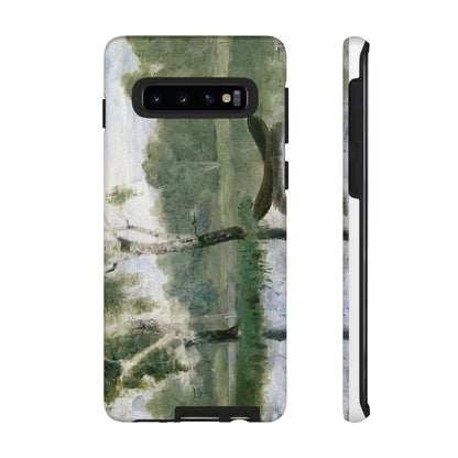 Small Lake with Boat by Edvard Munch - Cell Phone Case