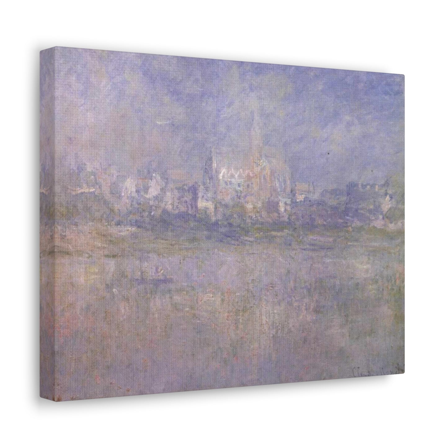 Vetheuil in Nebel by Claude Monet - Canvas Print