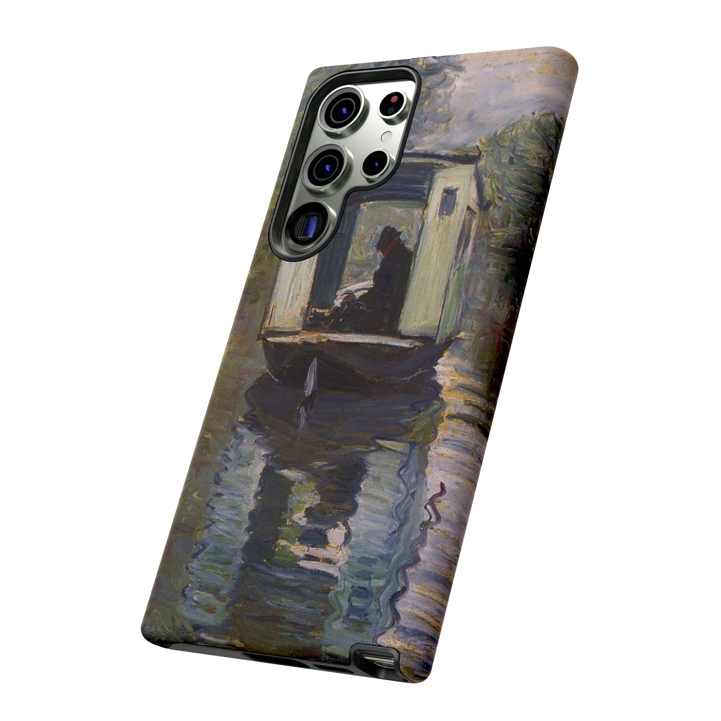 The Studio Boat by Claude Monet - Cell Phone Case