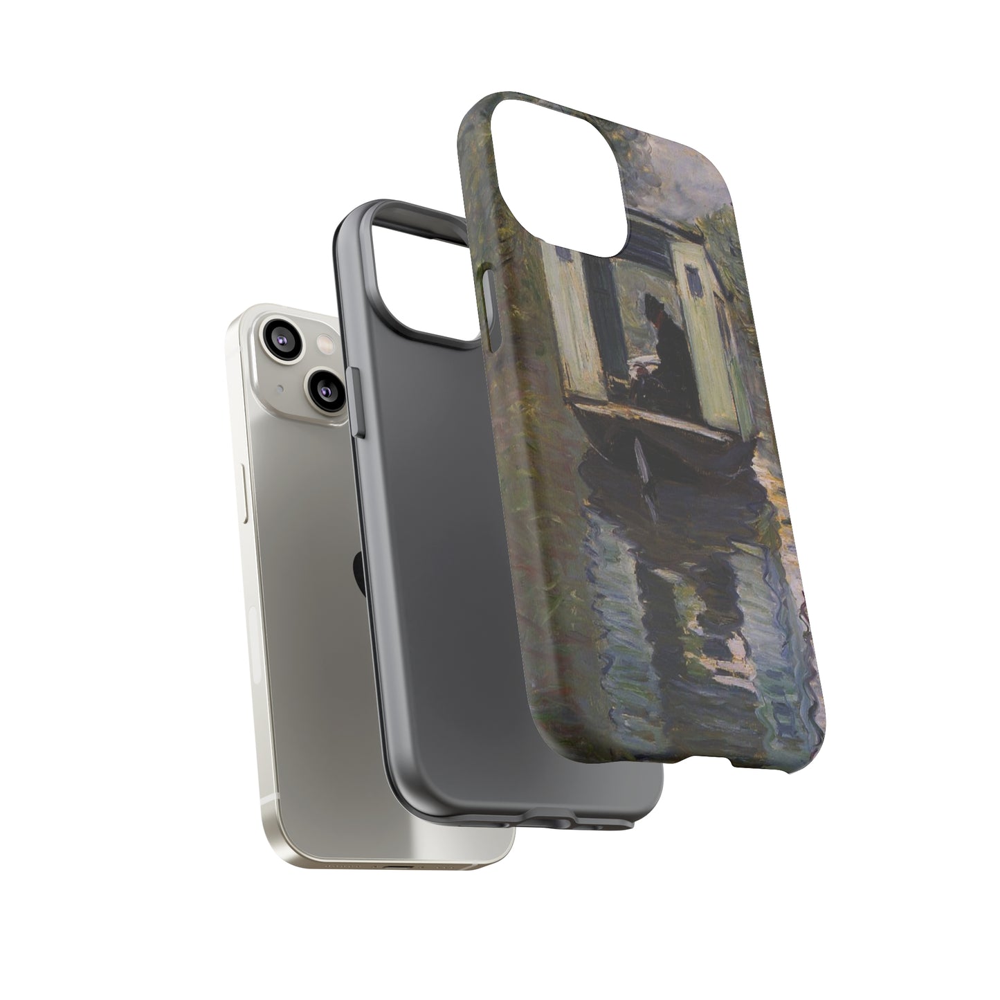 The Studio Boat by Claude Monet - Cell Phone Case