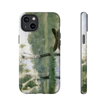 Small Lake with Boat by Edvard Munch - Cell Phone Case