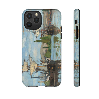 Ships Riding on the Seine at Rouen by Claude Monet - Cell Phone Case