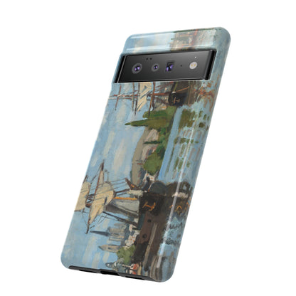 Ships Riding on the Seine at Rouen by Claude Monet - Cell Phone Case