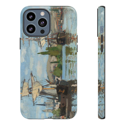 Ships Riding on the Seine at Rouen by Claude Monet - Cell Phone Case