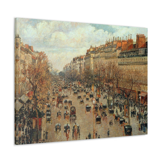 Boulevard Montmartre by Camille Pissarro