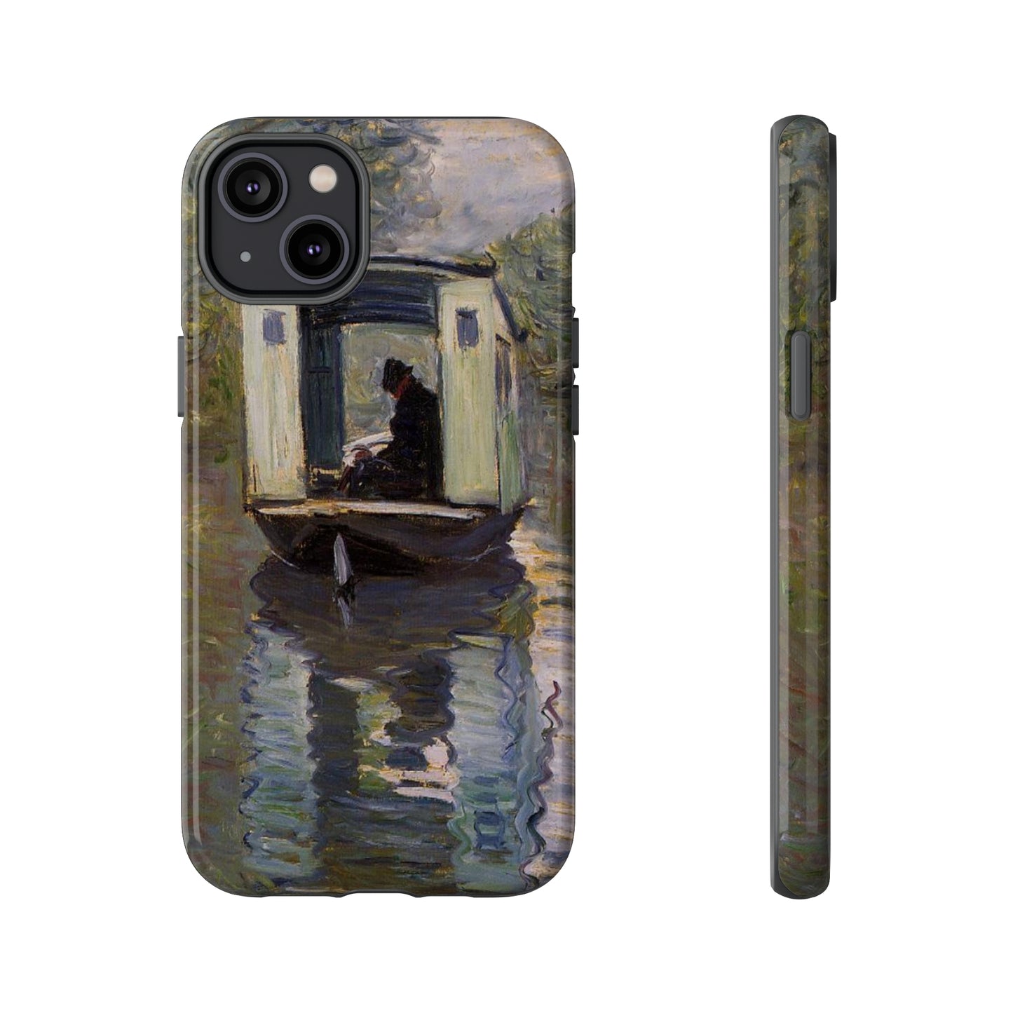 The Studio Boat by Claude Monet - Cell Phone Case