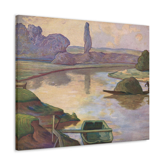 Islands in the Rhine river near to Strasbourg by Rene Schutzenberger - Canvas Print