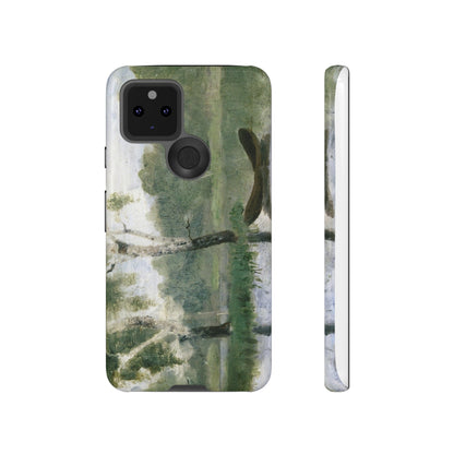 Small Lake with Boat by Edvard Munch - Cell Phone Case