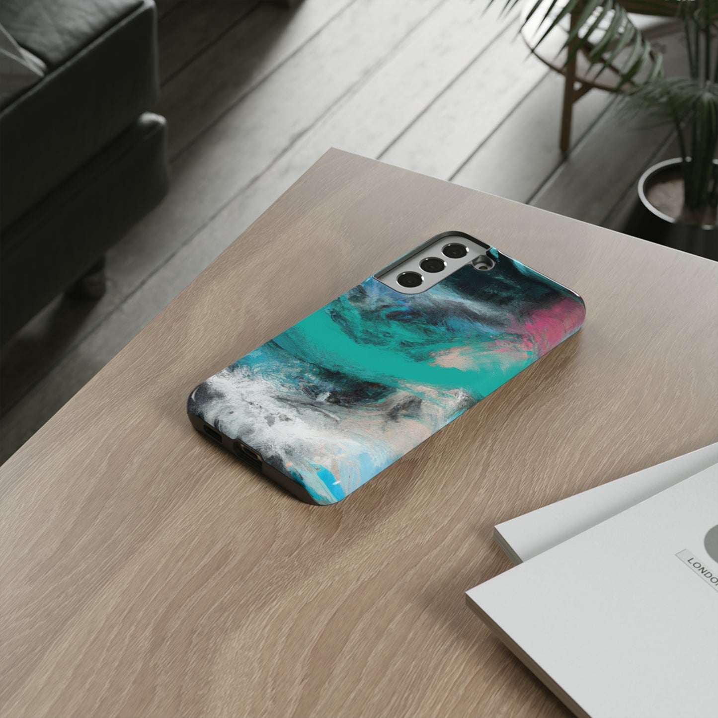 Troubled Sea AI generated - Cell Phone Case