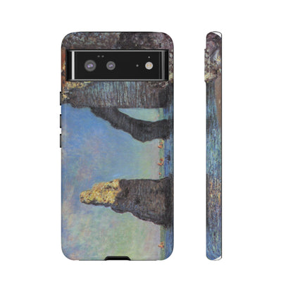 The Cliffs at Etretat by Claude Monet - Cell Phone Case