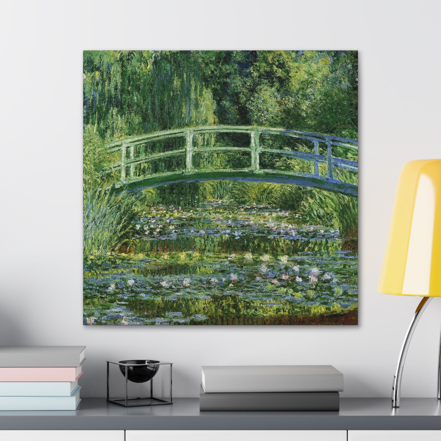 Water Lilies and Japanese Bridge by Claude Monet - Canvas Print