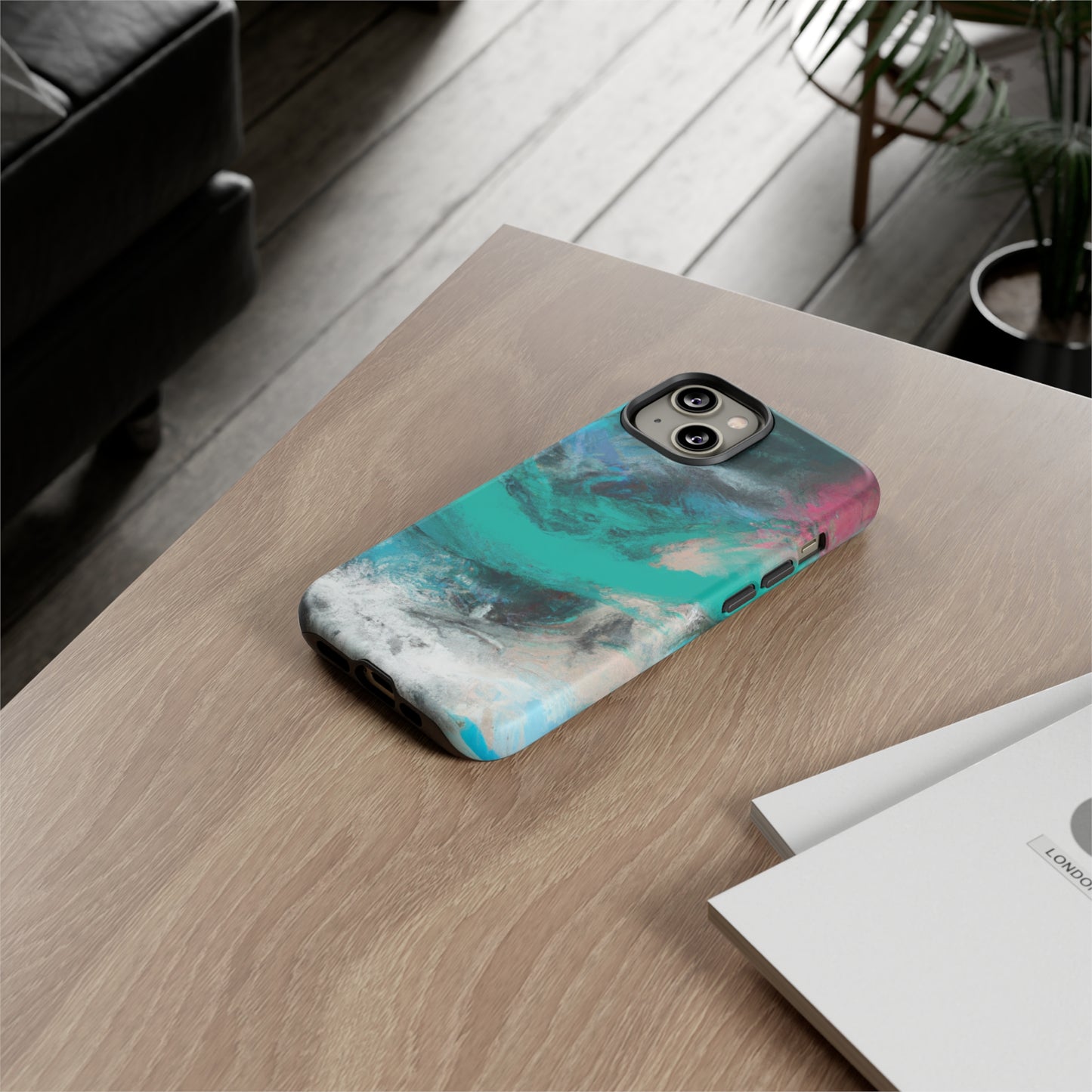 Troubled Sea AI generated - Cell Phone Case