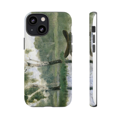 Small Lake with Boat by Edvard Munch - Cell Phone Case