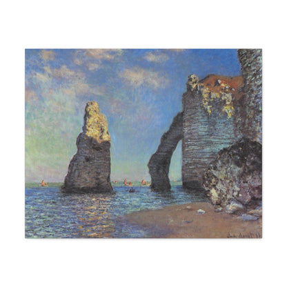 The Cliffs at Etretat by Claude Monet - Canvas Print