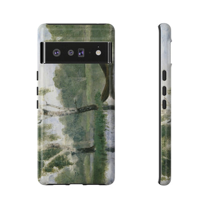 Small Lake with Boat by Edvard Munch - Cell Phone Case