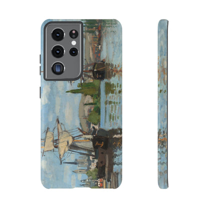 Ships Riding on the Seine at Rouen by Claude Monet - Cell Phone Case