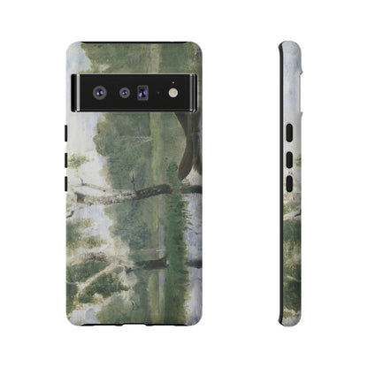 Small Lake with Boat by Edvard Munch - Cell Phone Case