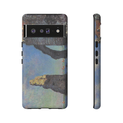 The Cliffs at Etretat by Claude Monet - Cell Phone Case