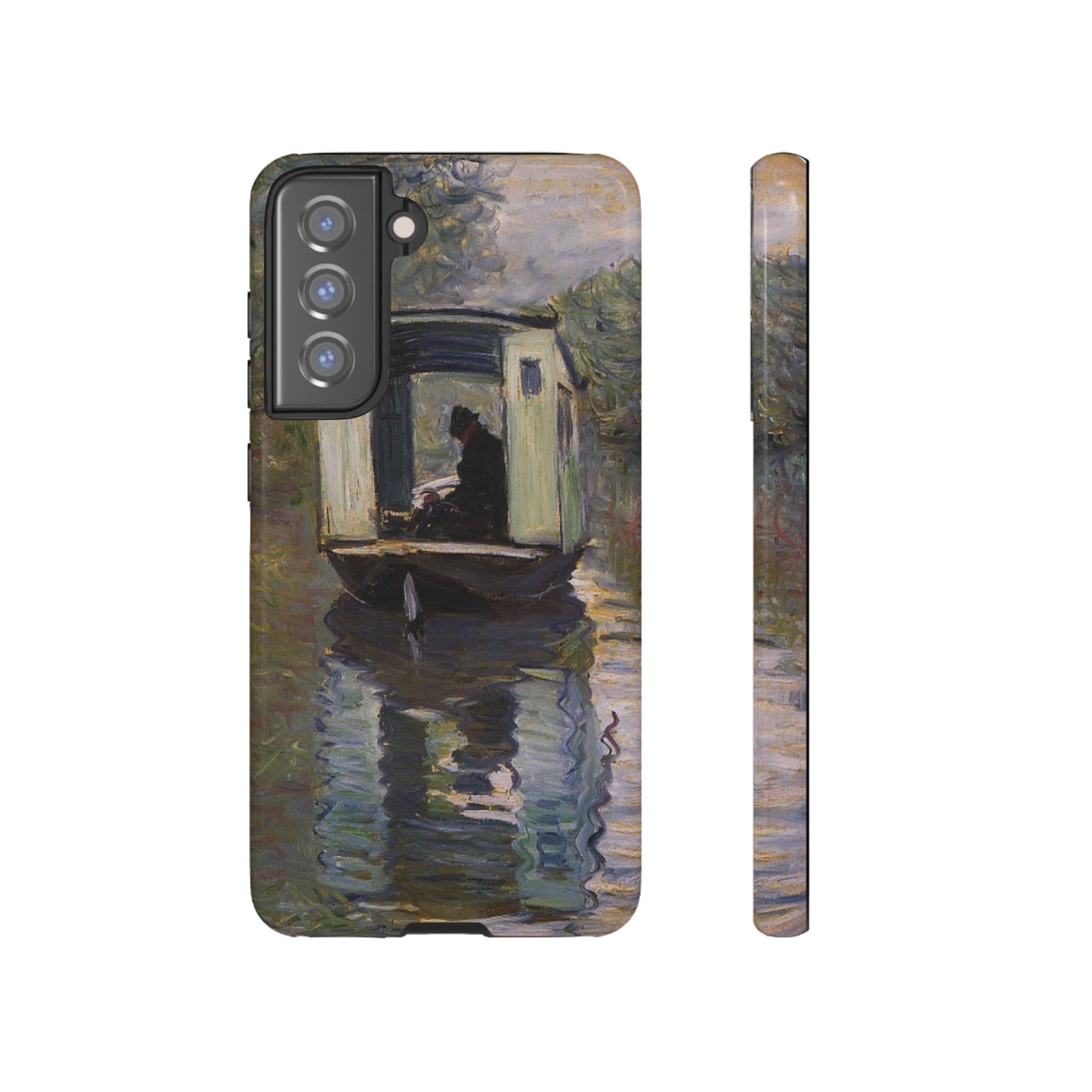 The Studio Boat by Claude Monet - Cell Phone Case