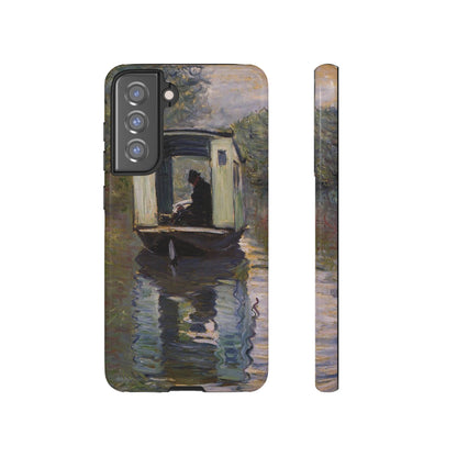 The Studio Boat by Claude Monet - Cell Phone Case