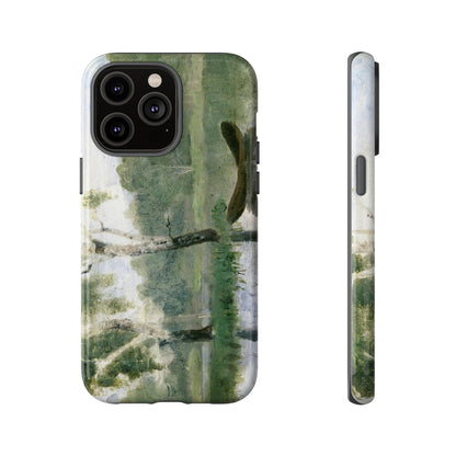 Small Lake with Boat by Edvard Munch - Cell Phone Case