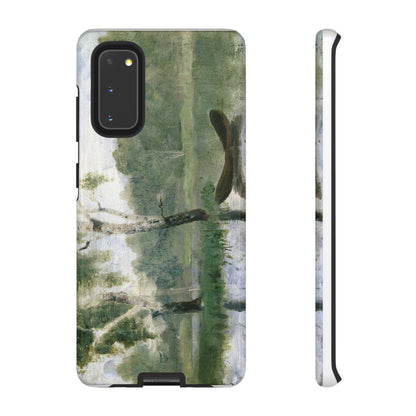 Small Lake with Boat by Edvard Munch - Cell Phone Case