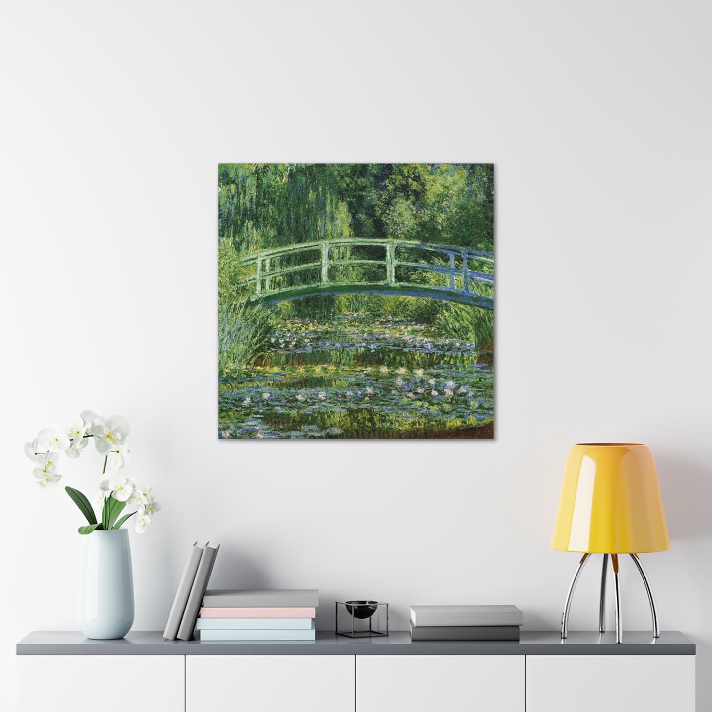 Water Lilies and Japanese Bridge by Claude Monet - Canvas Print