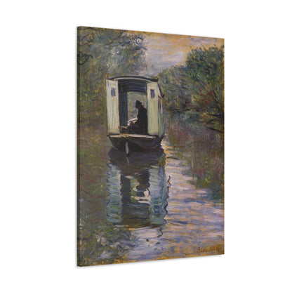 The Studio Boat by Claude Monet - Canvas Print