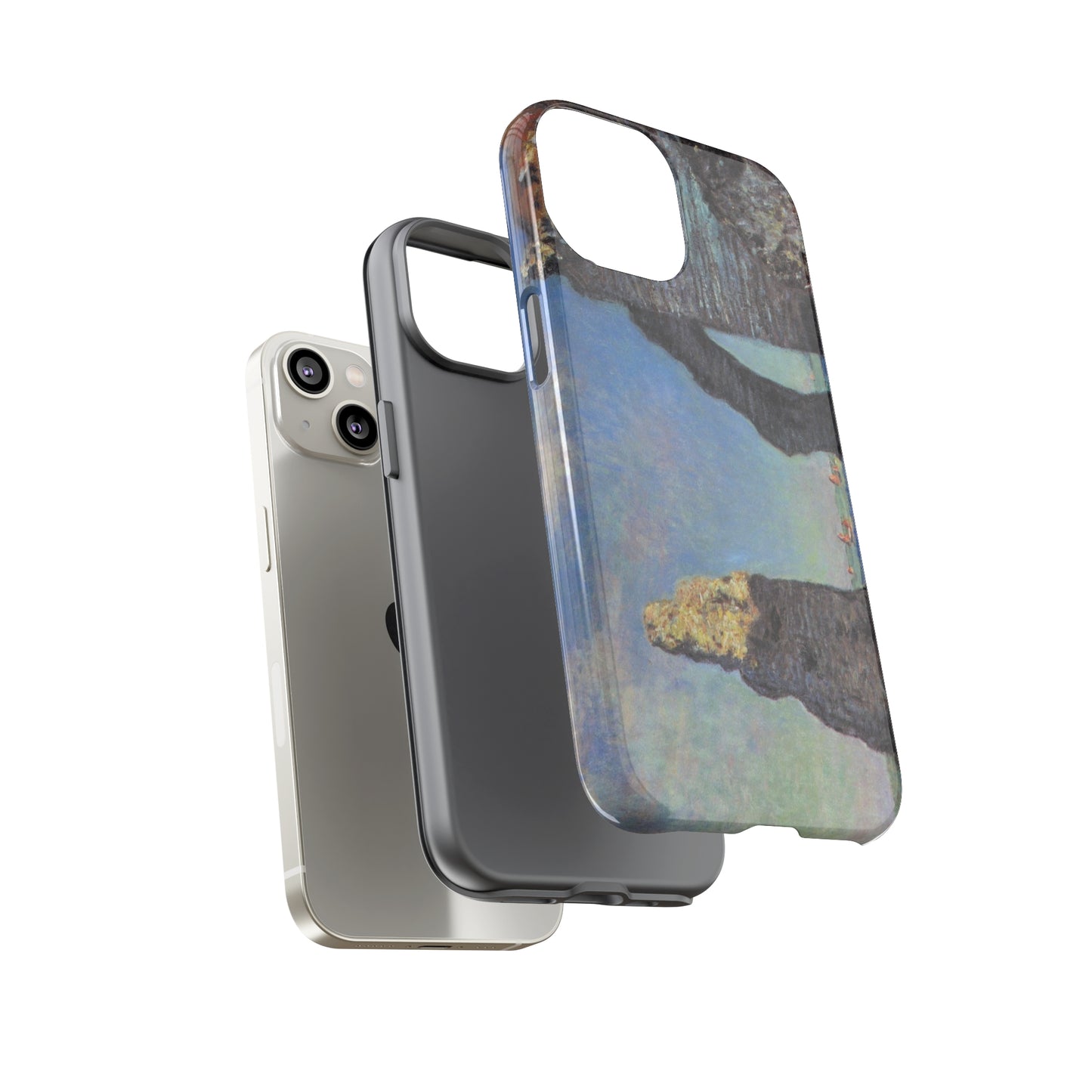 The Cliffs at Etretat by Claude Monet - Cell Phone Case