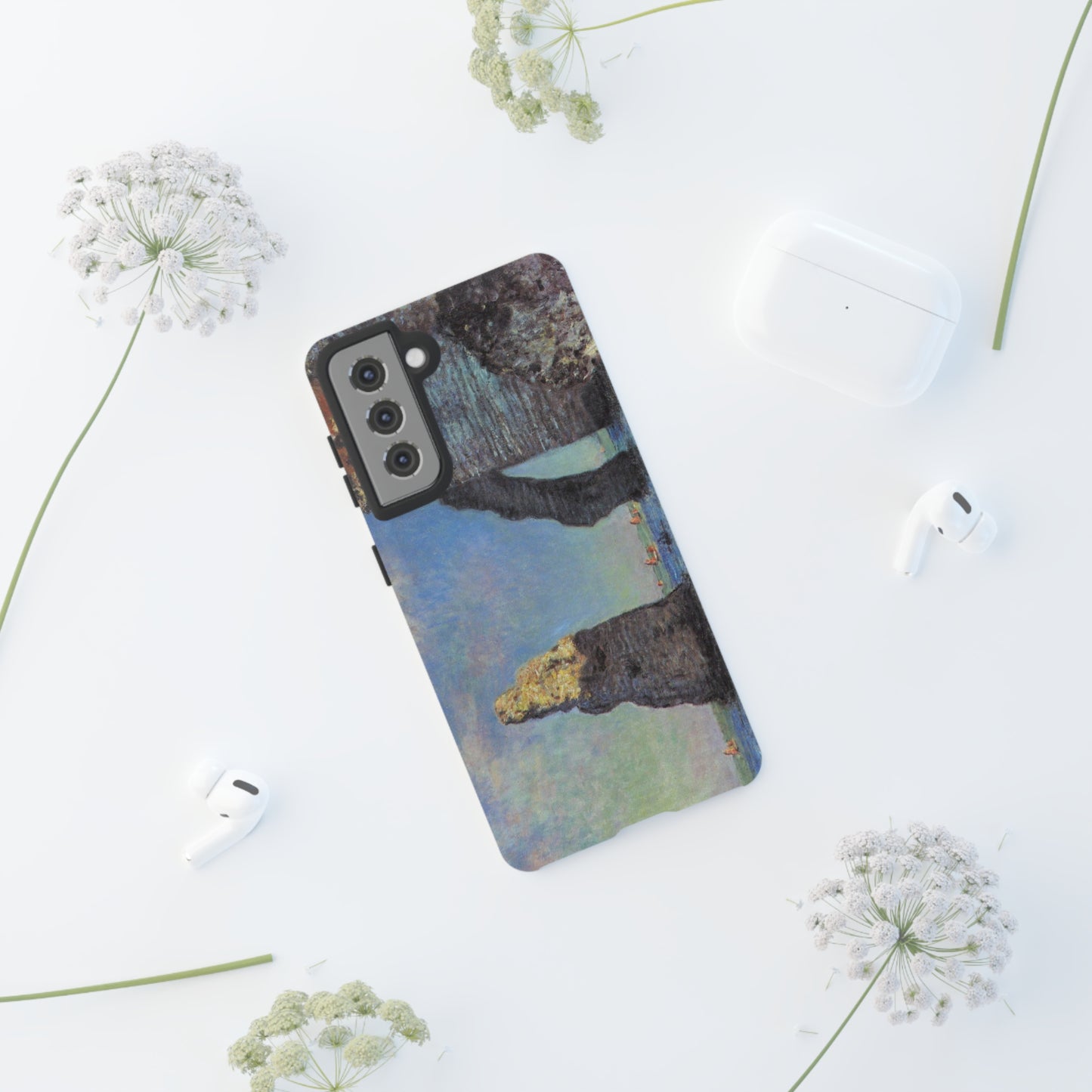 The Cliffs at Etretat by Claude Monet - Cell Phone Case