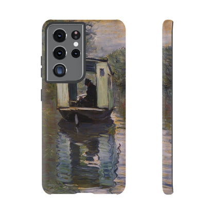 The Studio Boat by Claude Monet - Cell Phone Case