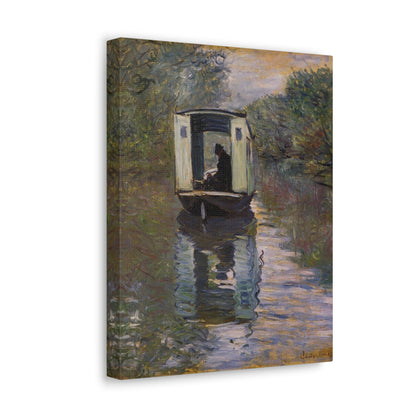 The Studio Boat by Claude Monet - Canvas Print