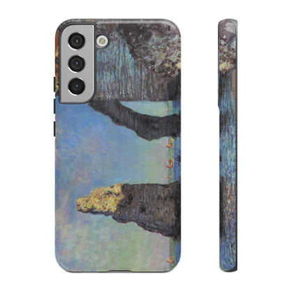 The Cliffs at Etretat by Claude Monet - Cell Phone Case