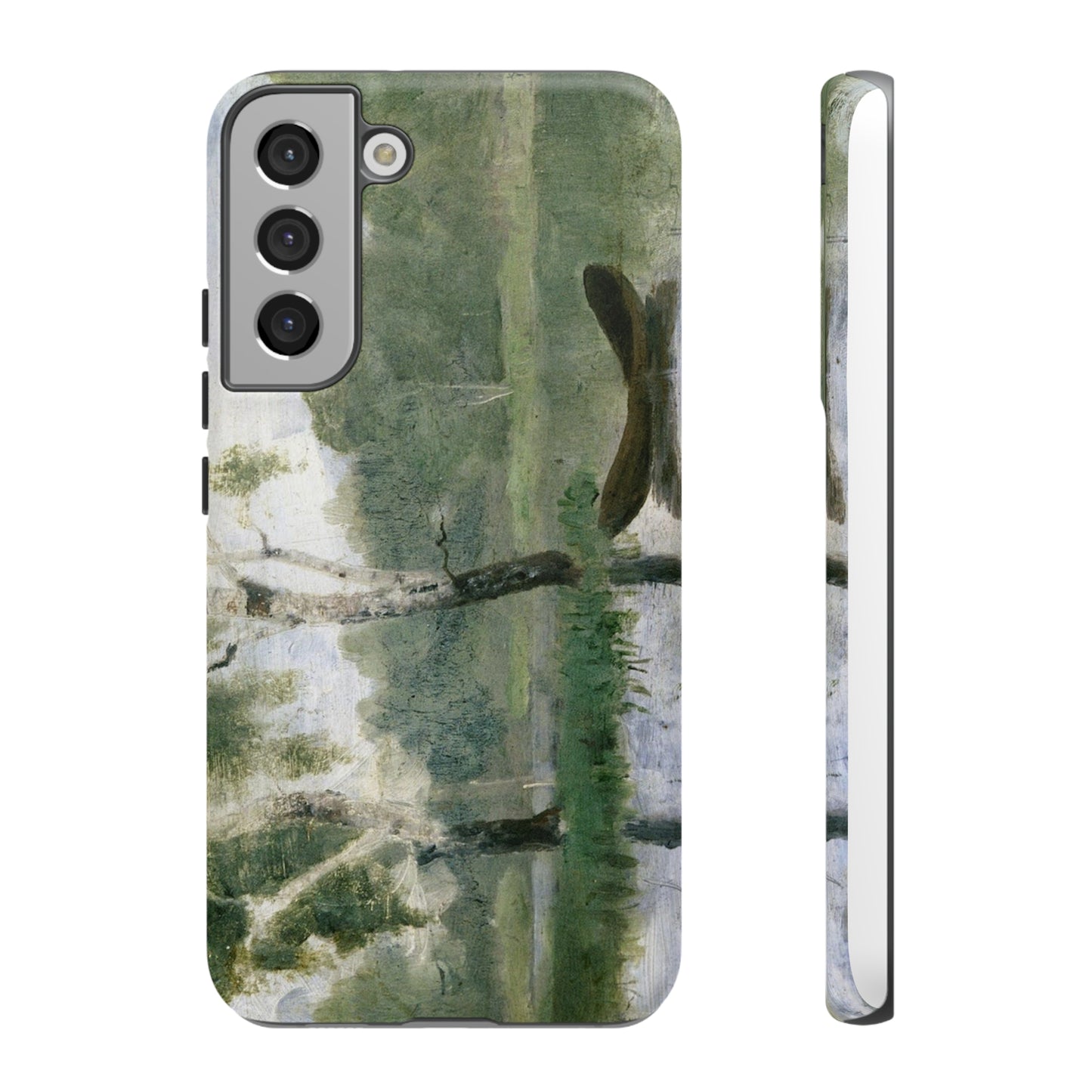 Small Lake with Boat by Edvard Munch - Cell Phone Case