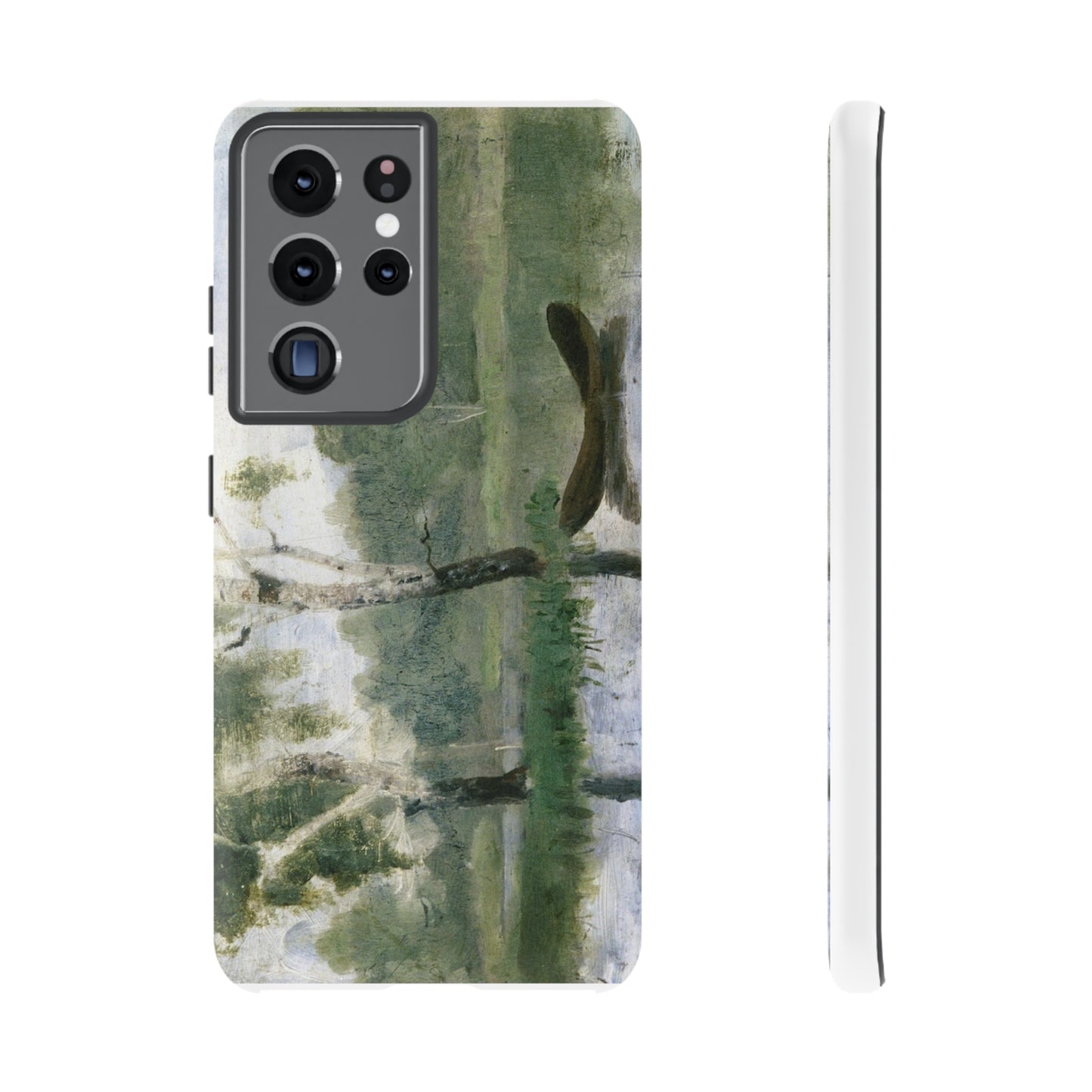 Small Lake with Boat by Edvard Munch - Cell Phone Case