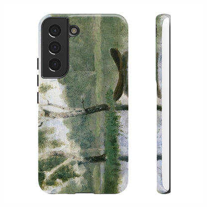 Small Lake with Boat by Edvard Munch - Cell Phone Case