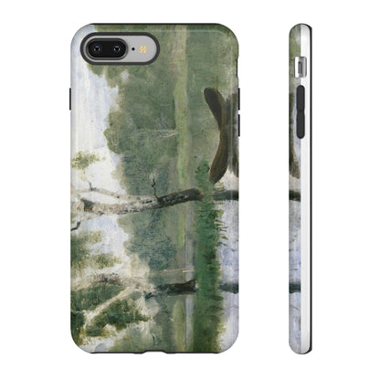 Small Lake with Boat by Edvard Munch - Cell Phone Case