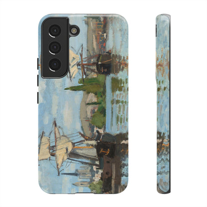 Ships Riding on the Seine at Rouen by Claude Monet - Cell Phone Case