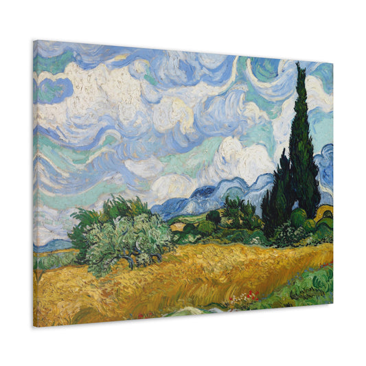 Wheat Field with Cypresses - By Vincent Van Gogh