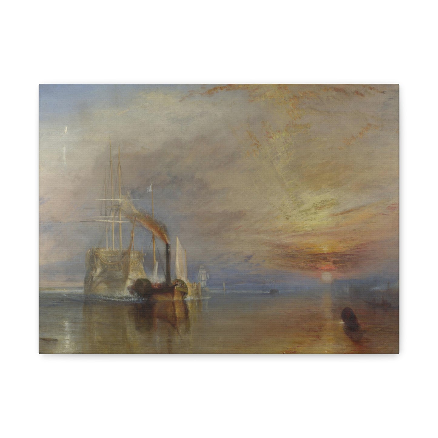 The Fighting Temeraire by JMW Turner - Canvas Print