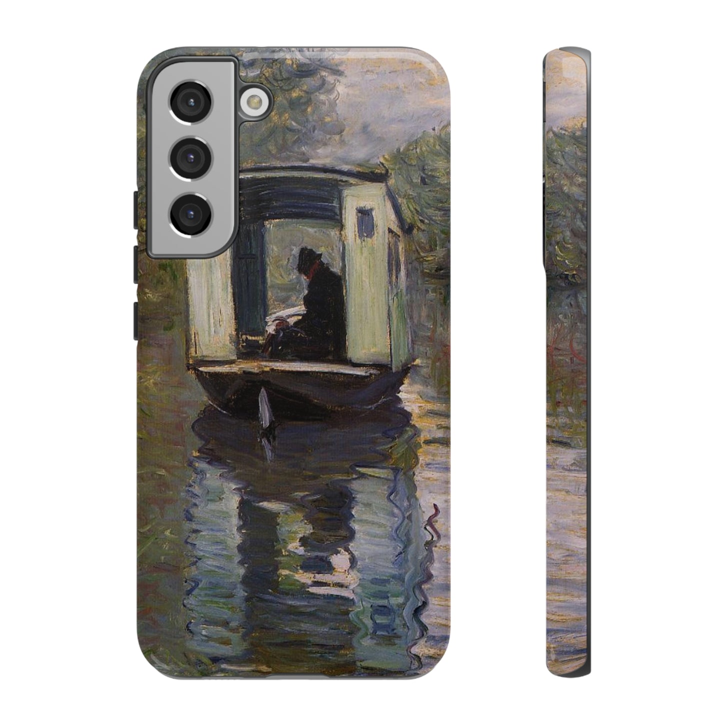 The Studio Boat by Claude Monet - Cell Phone Case