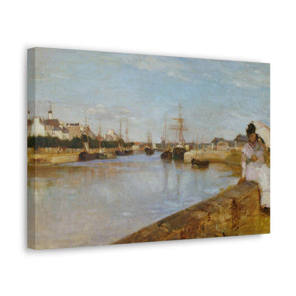 The Harbor at Lorient by Berthe Morisot - Canvas Print