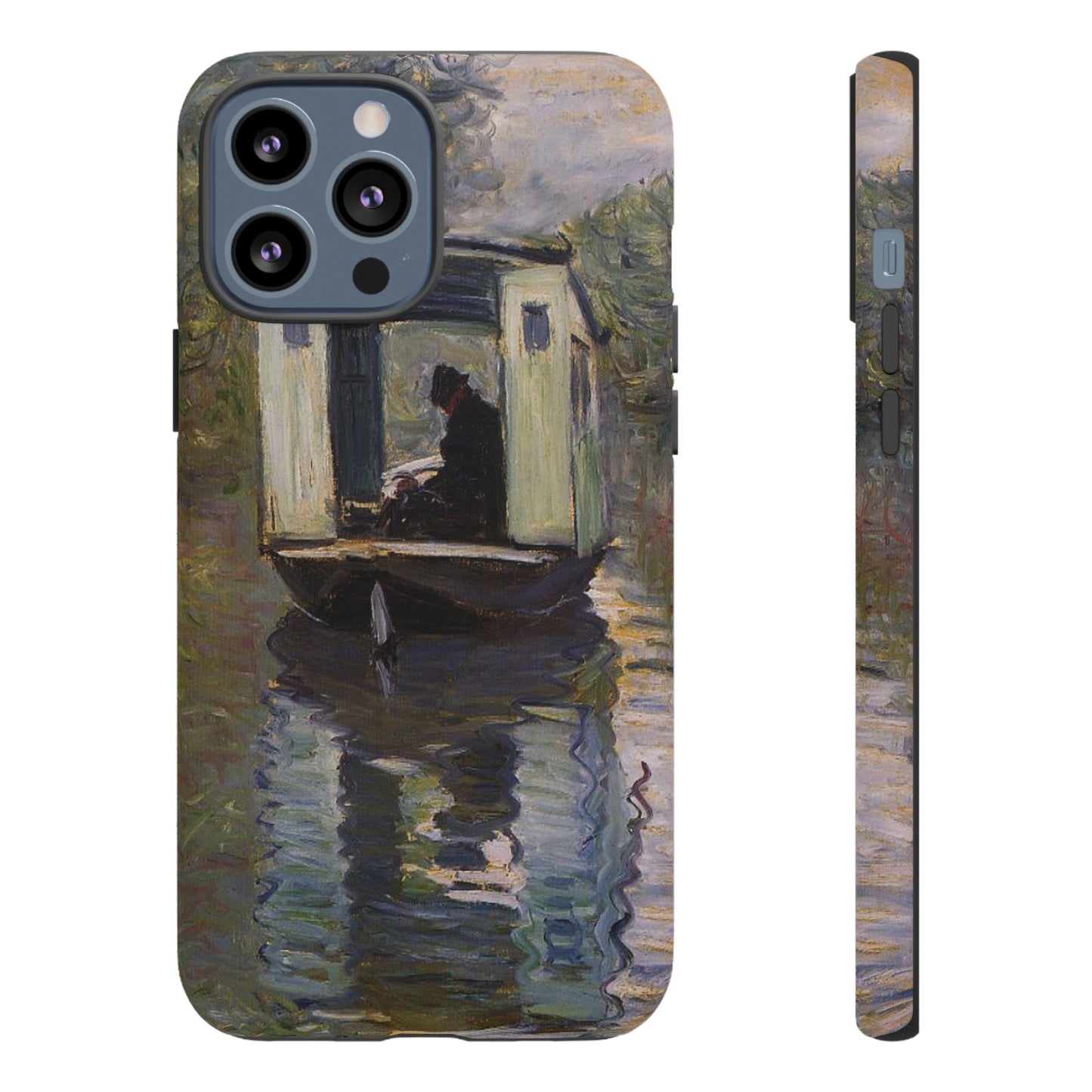 The Studio Boat by Claude Monet - Cell Phone Case