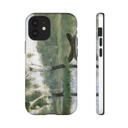 Small Lake with Boat by Edvard Munch - Cell Phone Case