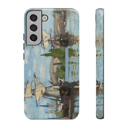 Ships Riding on the Seine at Rouen by Claude Monet - Cell Phone Case