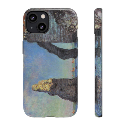 The Cliffs at Etretat by Claude Monet - Cell Phone Case